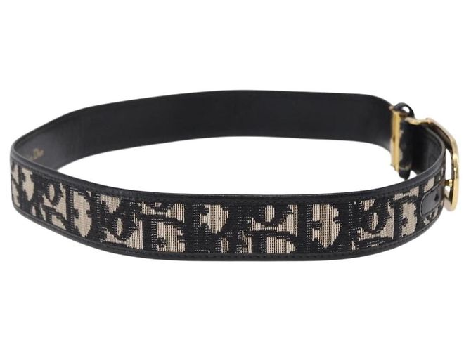 Christian Dior D-Gürtel aus Canvas und Leder - Ansicht 4