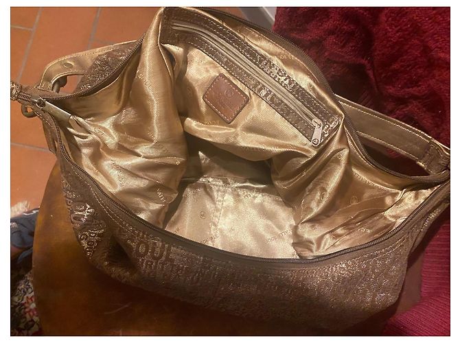 Roberto Cavalli Borsa a Spalla in Pelle Bronzo - vista 2