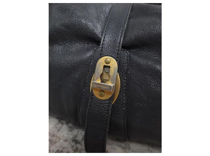 Borsa Burberry in pelle con tracolla a catena - vista 2