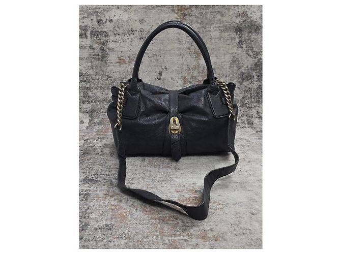 Borsa Burberry in pelle con tracolla a catena - vista 8