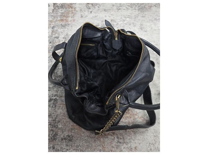 Borsa Burberry in pelle con tracolla a catena - vista 9