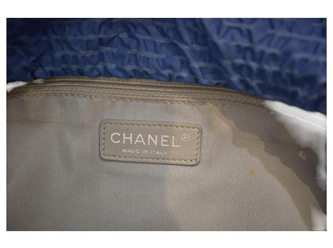 Borsa a spalla matelassé Chanel Blu Denim - vista 14