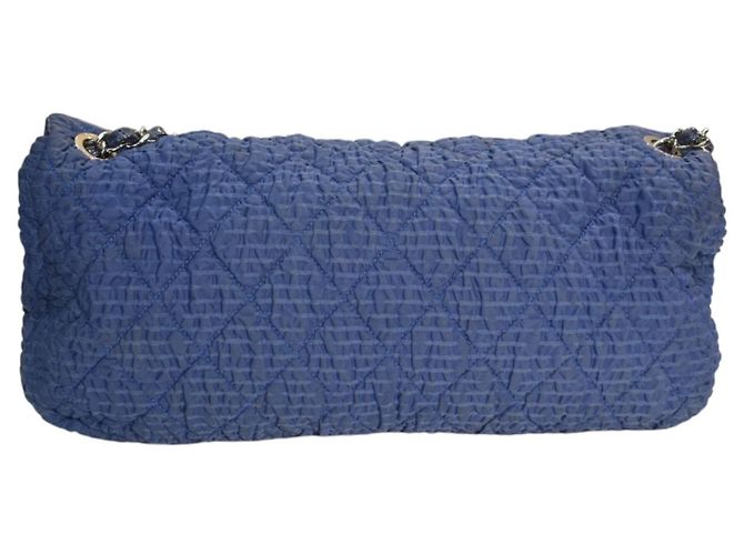Borsa a spalla matelassé Chanel Blu Denim - vista 3