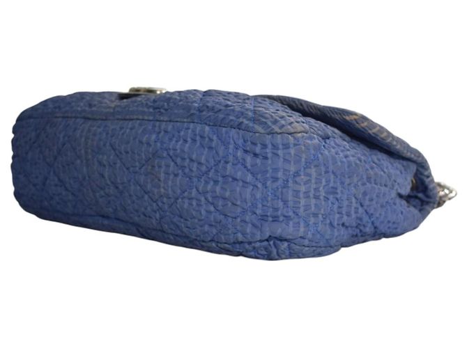 Borsa a spalla matelassé Chanel Blu Denim - vista 8