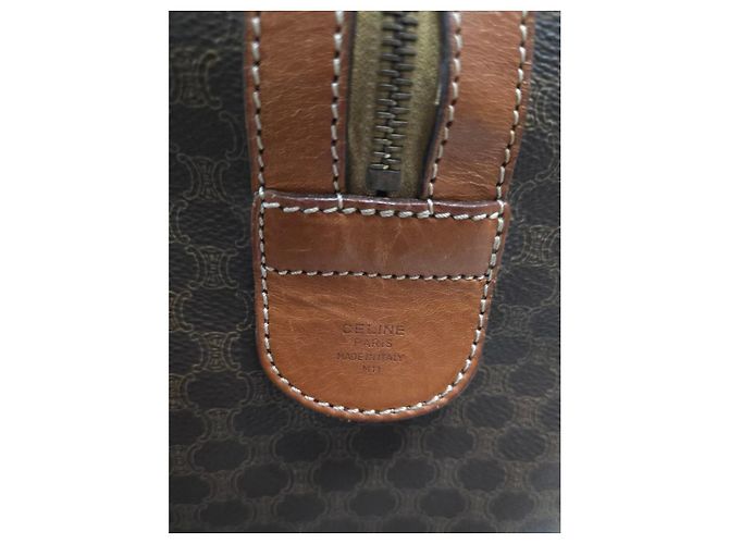 Céline Splendida Borsa da Viaggio Celine Macadam - vista 13
