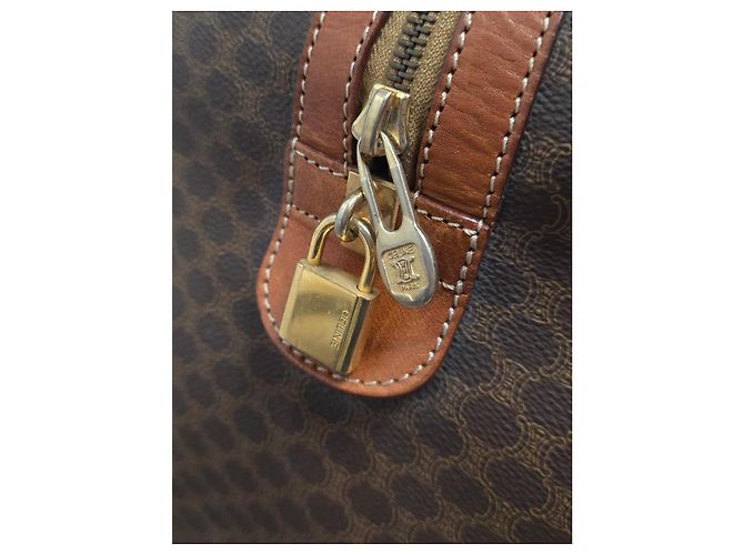 Céline Splendida Borsa da Viaggio Celine Macadam - vista 14