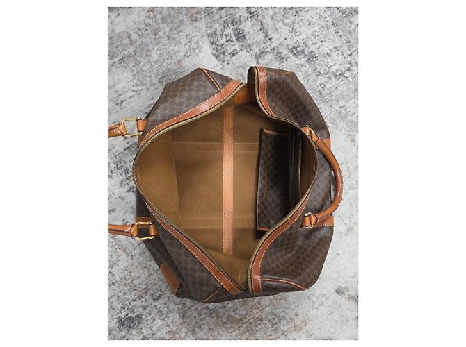 Céline Splendida Borsa da Viaggio Celine Macadam - vista 15