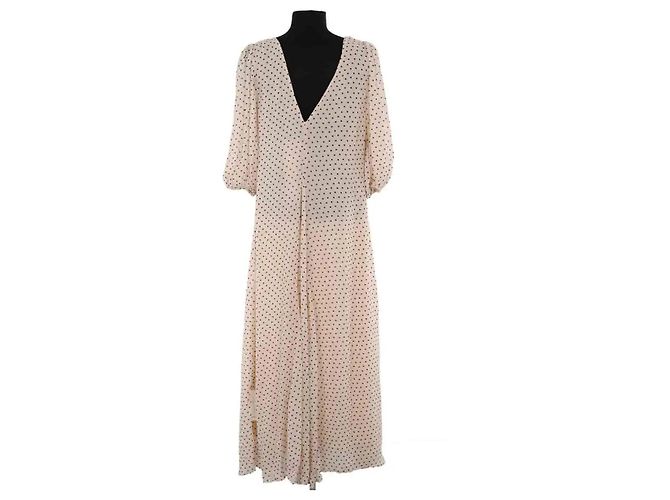 Vestido Ganni ecru - vista 4