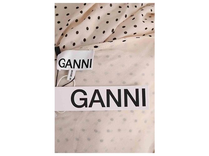 Vestido Ganni ecru - vista 5