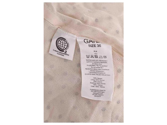 Vestido Ganni ecru - vista 6