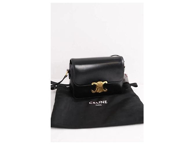 Céline Borsa a tracolla Triomphe Teen nera - vista 8