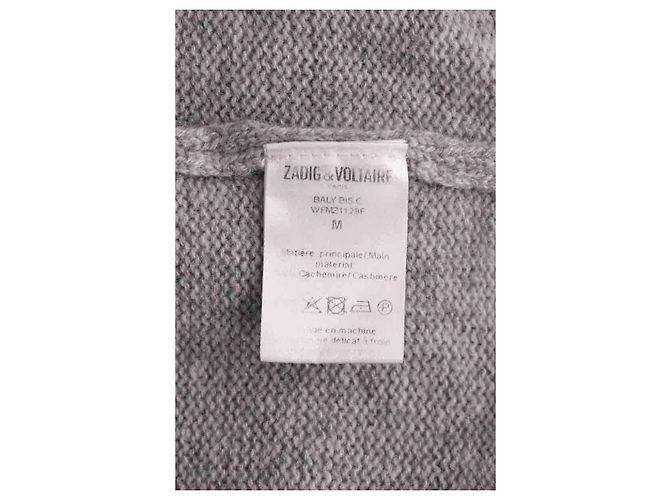 Zadig & Voltaire Kaschmirpullover Grau M - Ansicht 6