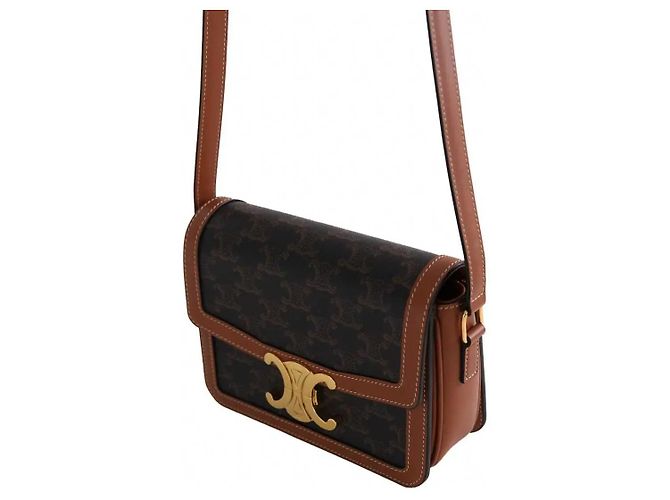 Céline Borsa a tracolla Triomphe Teen marrone - vista 3