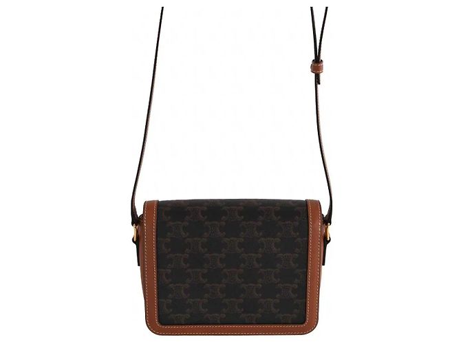 Céline Borsa a tracolla Triomphe Teen marrone - vista 4