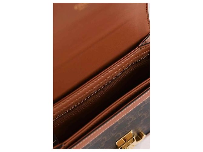 Céline Borsa a tracolla Triomphe Teen marrone - vista 7