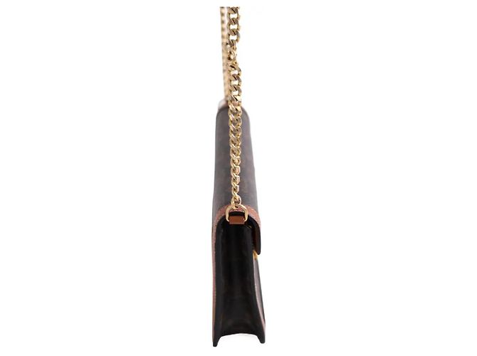 Céline Borsa a tracolla Triomphe Maillon Chain marrone - vista 2