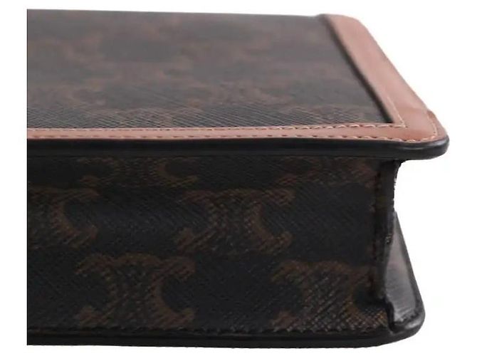Céline Borsa a tracolla Triomphe Maillon Chain marrone - vista 3