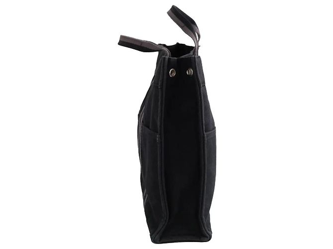 Hermès Borsa Tote Toto in tessuto nera - vista 3