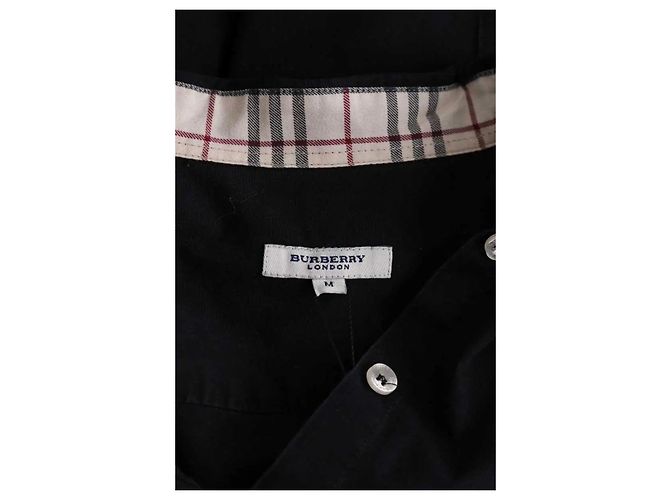 Camicia Burberry in cotone nera - vista 5