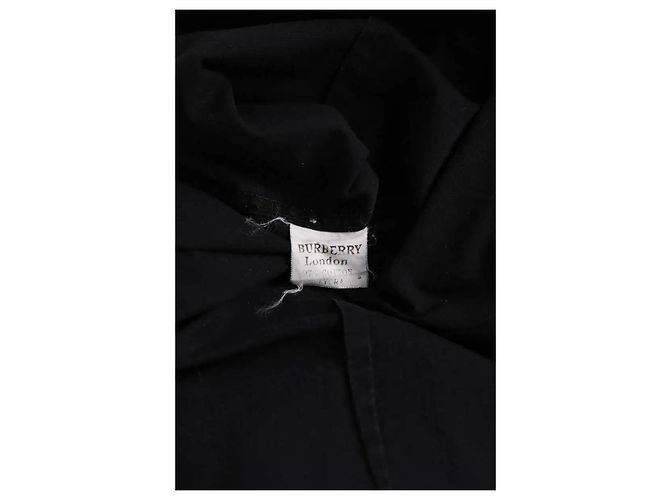 Camicia Burberry in cotone nera - vista 6