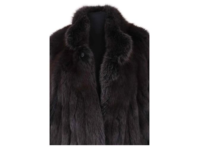 Autre Marque Abrigo de piel negro Other Brand - vista 2