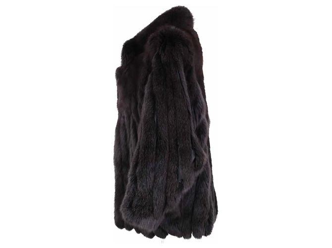Autre Marque Abrigo de piel negro Other Brand - vista 3