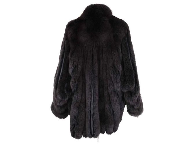 Autre Marque Abrigo de piel negro Other Brand - vista 4