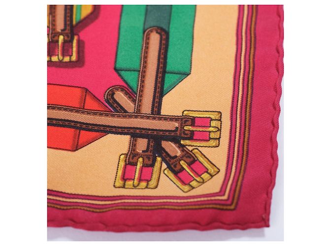 Pañuelo Gavroche Hermès "Les Sangles" - vista 3