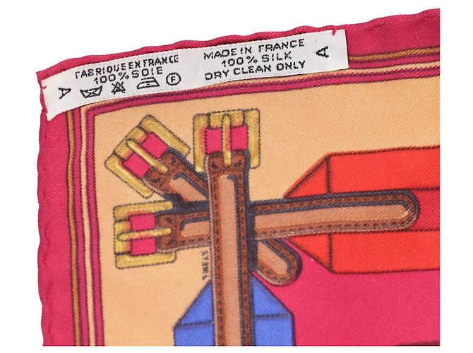 Pañuelo Gavroche Hermès "Les Sangles" - vista 5