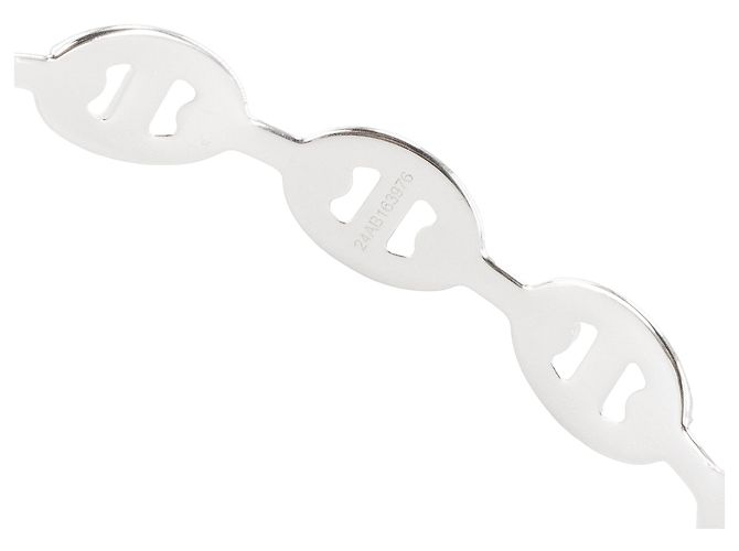 HERMES - Bracciale Rigido Chaîne d'ancre Enchaînée modello medio Hermès in argento - vista 4