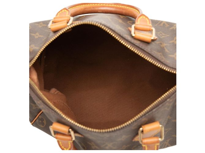 Borsa Boston Louis Vuitton Monogram Speedy 25 Marrone - vista 4