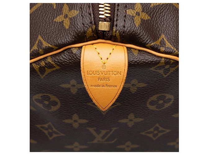 Borsa da viaggio Louis Vuitton Monogram Keepall 55 Marrone - vista 5