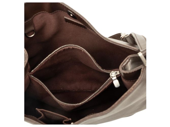 Borsa a tracolla Louis Vuitton Epi Mandara MM Marrone - vista 4