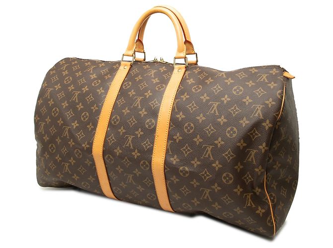 Mala de Viagem Louis Vuitton Monogram Keepall 55 Castanha - vista 2
