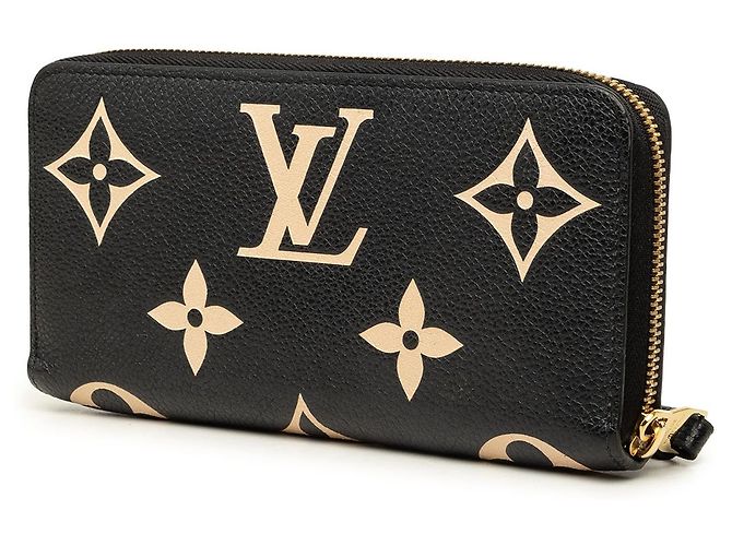 Portafoglio Lungo Zippy Louis Vuitton Bicolor Monogram Empreinte Giant Nero - vista 2