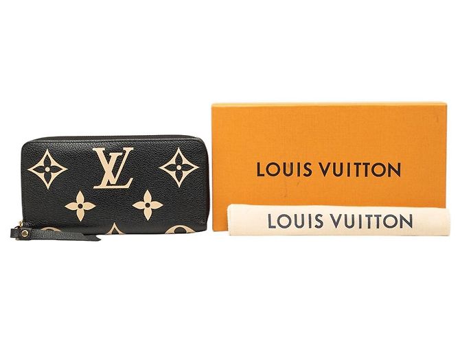 Portafoglio Lungo Zippy Louis Vuitton Bicolor Monogram Empreinte Giant Nero - vista 7