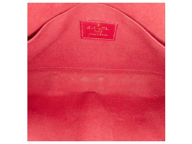 Pochette Félicie Borsa a tracolla Louis Vuitton Monogram Pochette Felicie Marrone - vista 4