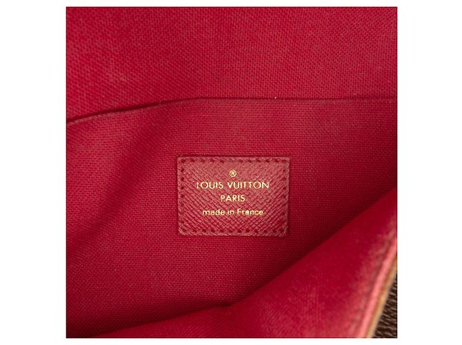 Pochette Félicie Borsa a tracolla Louis Vuitton Monogram Pochette Felicie Marrone - vista 5