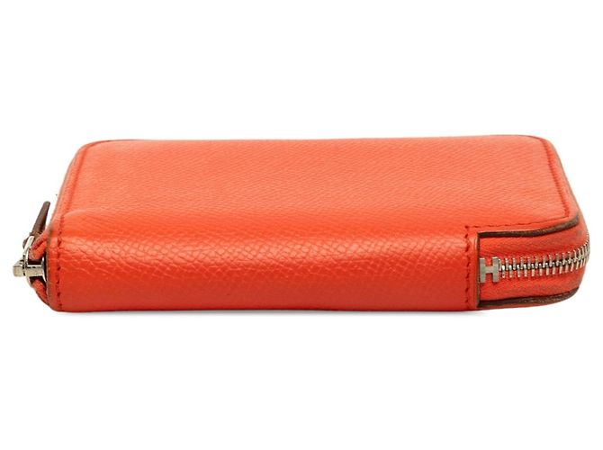 Cartera compacta Orange Hermès Epsom Silk In Small Wallets - vista 3