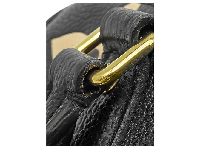Borsa Satchel Louis Vuitton Bicolor Monogram Empreinte Giant Papillon BB Nera - vista 11