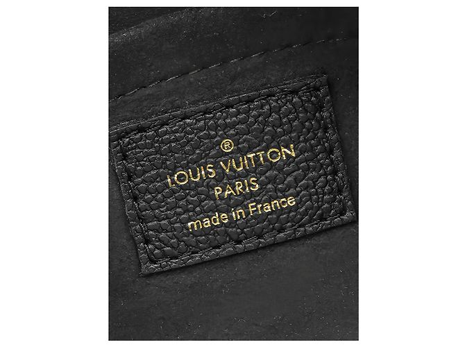 Borsa Satchel Louis Vuitton Bicolor Monogram Empreinte Giant Papillon BB Nera - vista 5