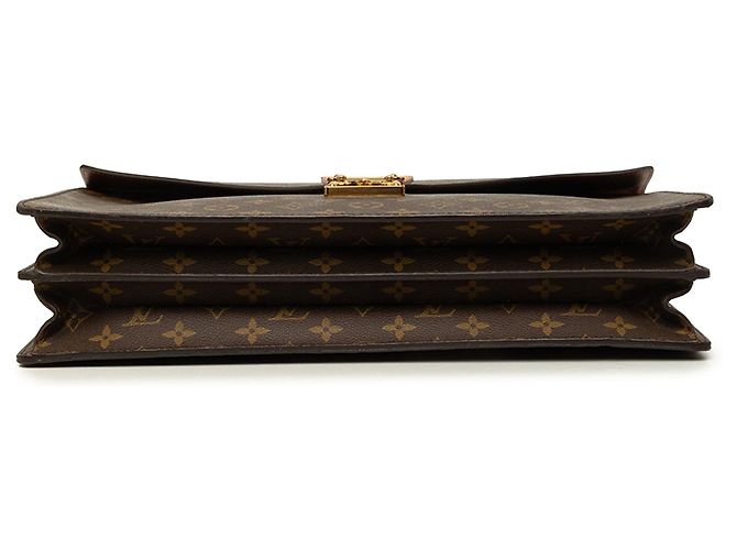 Borsa business Louis Vuitton Monogram Serviette Conseiller marrone - vista 3