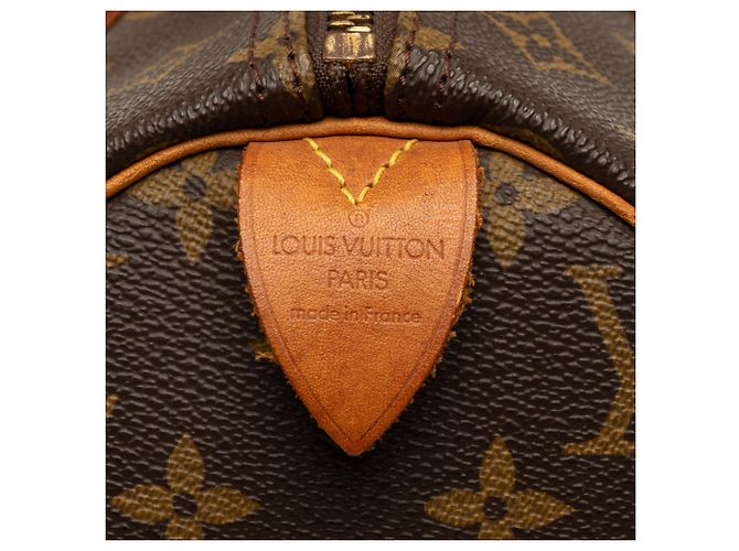 Borsa Boston Louis Vuitton Monogram Speedy 30 Marrone - vista 5