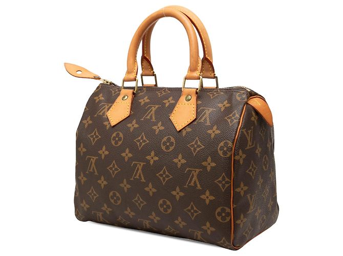 Borsa Boston Louis Vuitton Monogram Speedy 25 Marrone - vista 2