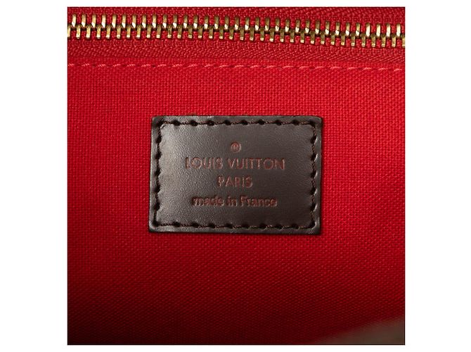Borsa Louis Vuitton Damier Ebene Cabas Rosebery Marrone - vista 5