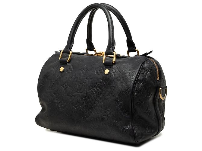 Borsa Satchel Louis Vuitton Monogram Empreinte Speedy Bandouliere 25 Blu - vista 2