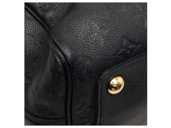 Borsa Satchel Louis Vuitton Monogram Empreinte Speedy Bandouliere 25 Blu - vista 6