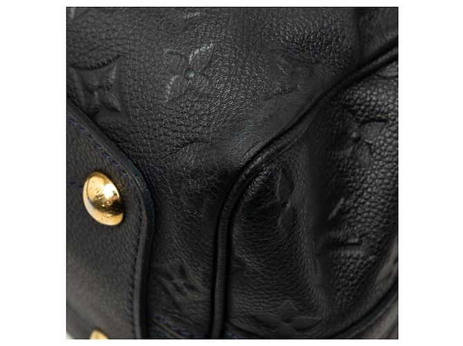 Borsa Satchel Louis Vuitton Monogram Empreinte Speedy Bandouliere 25 Blu - vista 7