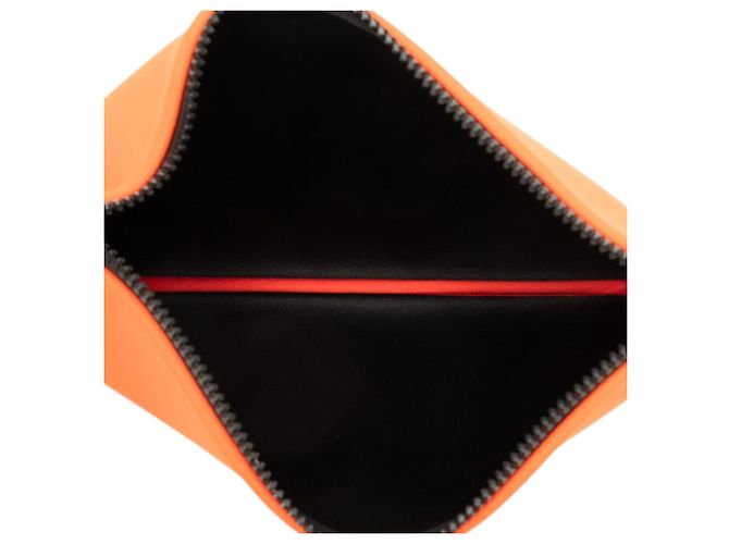 Borsa Clutch Hermès Neobain Medium in Neoprene Arancione - vista 4
