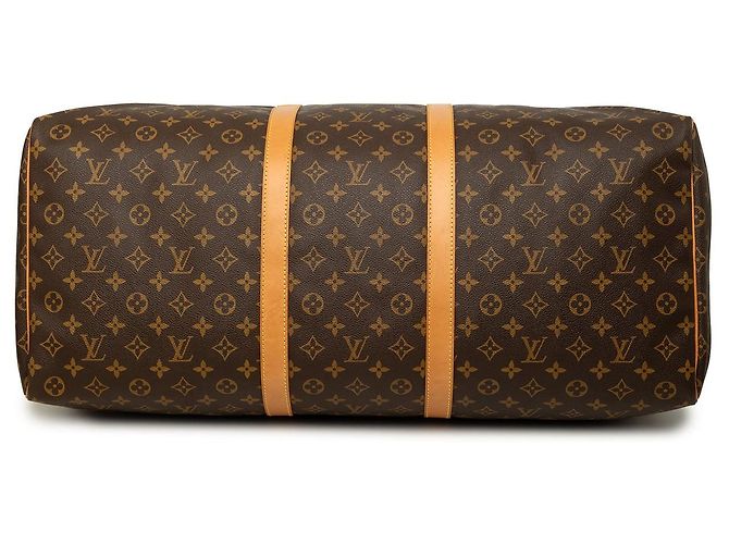 Borsa da viaggio Louis Vuitton Monogram Keepall 60 Marrone - vista 3